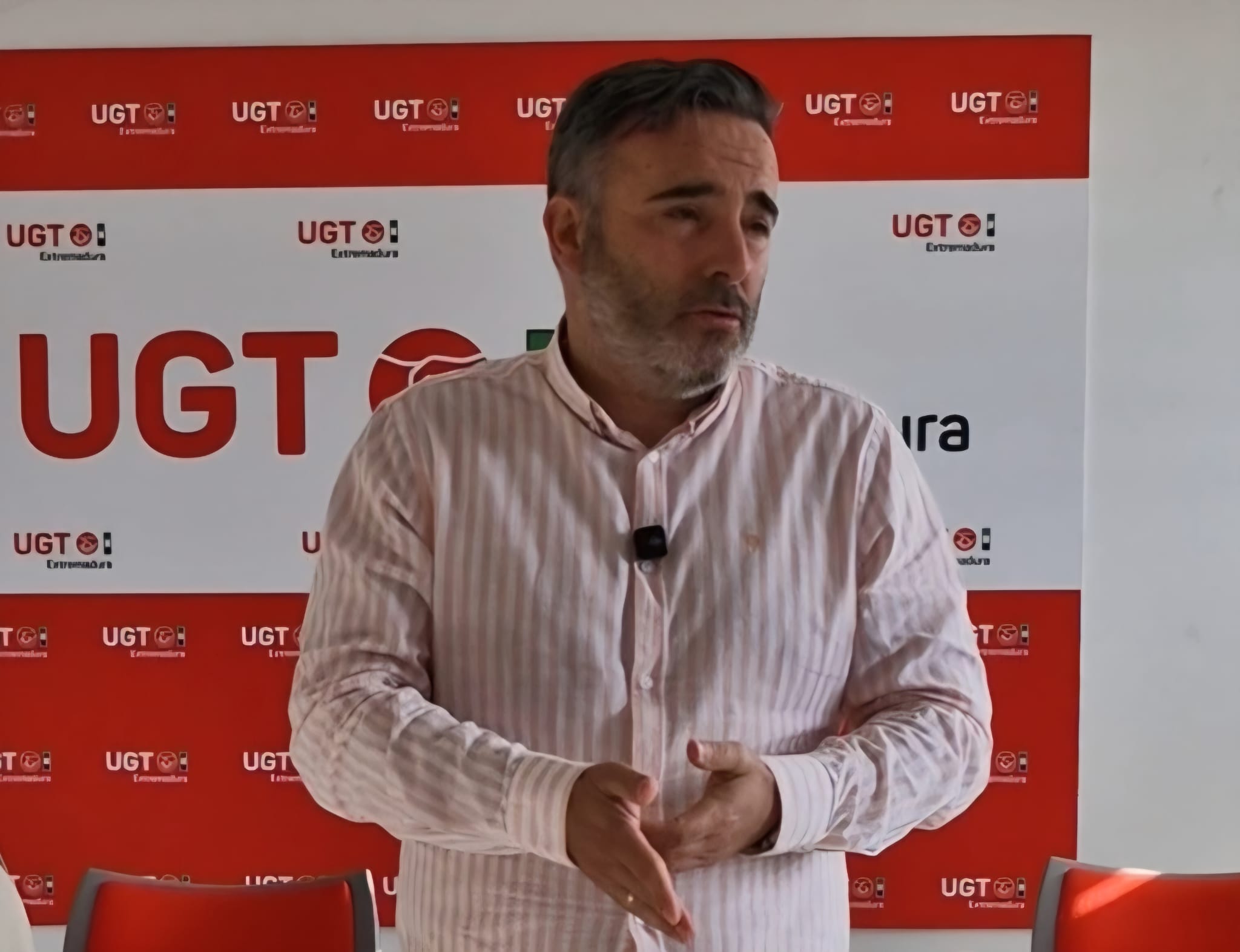 Francisco Morcillo, secretario de Política Institucional y Empleo de UGT Extremadura.