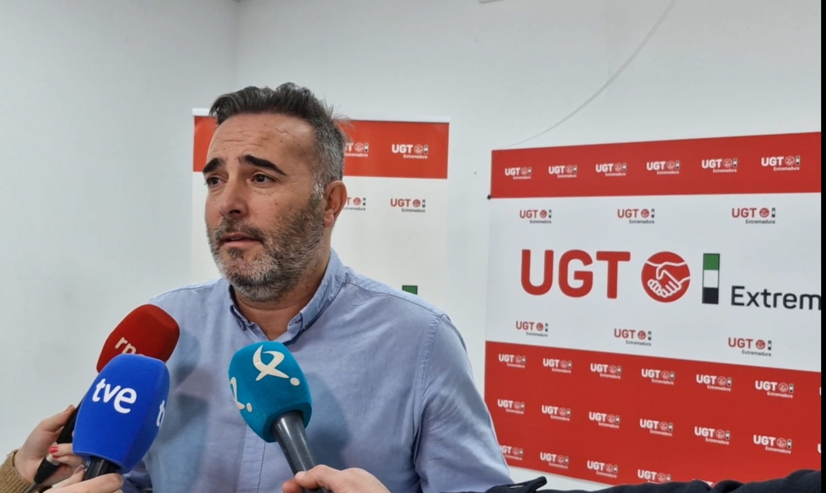 Francisco Morcillo, secretario de Política Institucional y Empleo de UGT Extremadura.