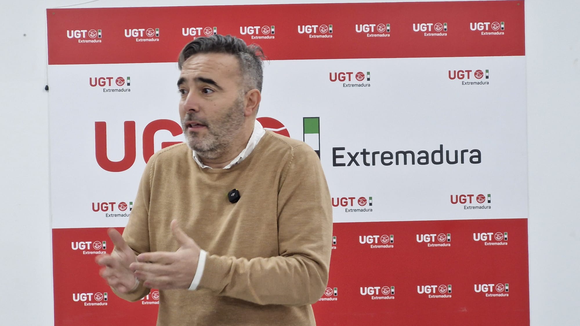 Francisco Morcillo, secretario de Política Institucional y Empleo de UGT Extremadura.
