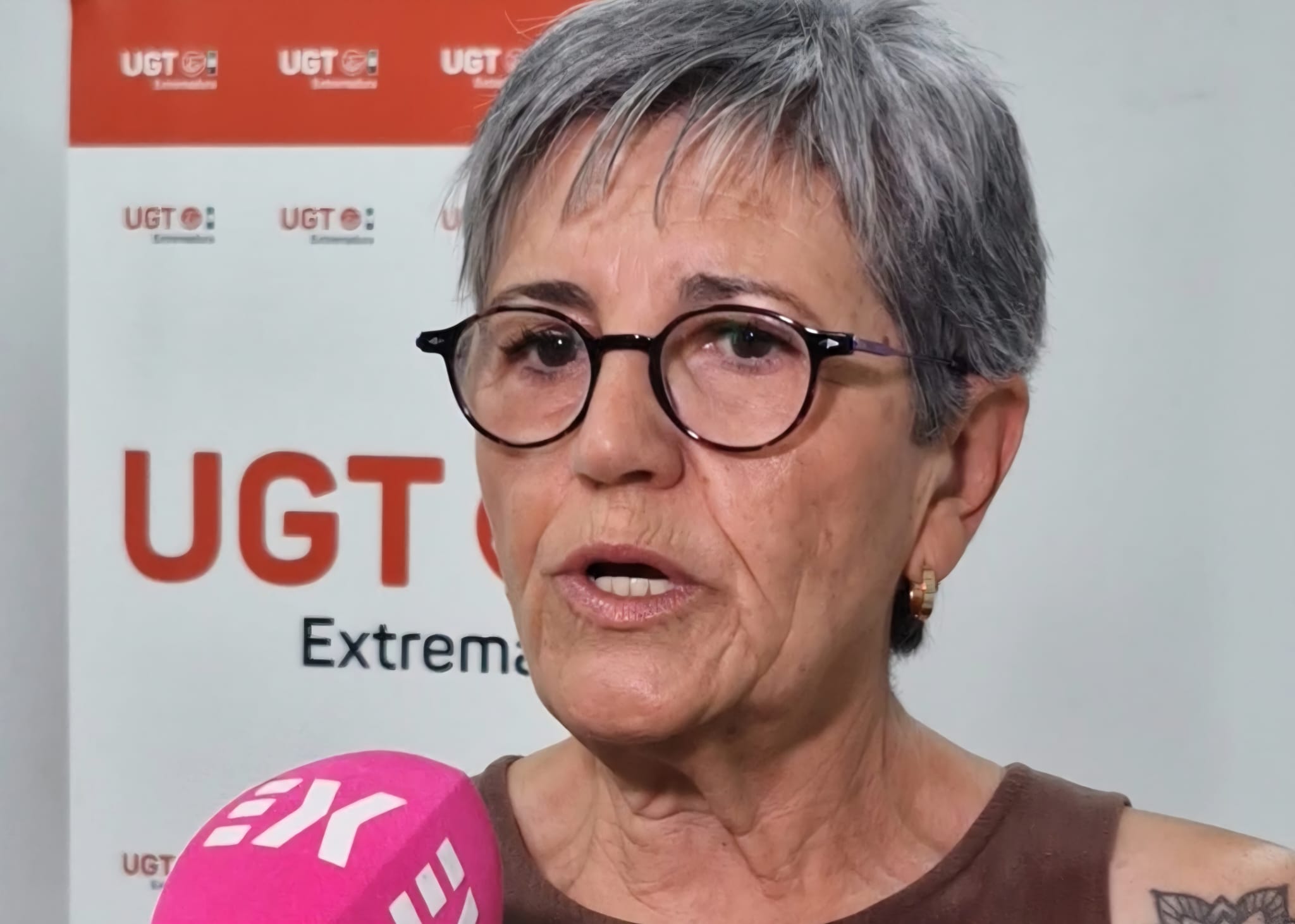 Secretaria general de UGT Extremadura, Patro Sánchez.