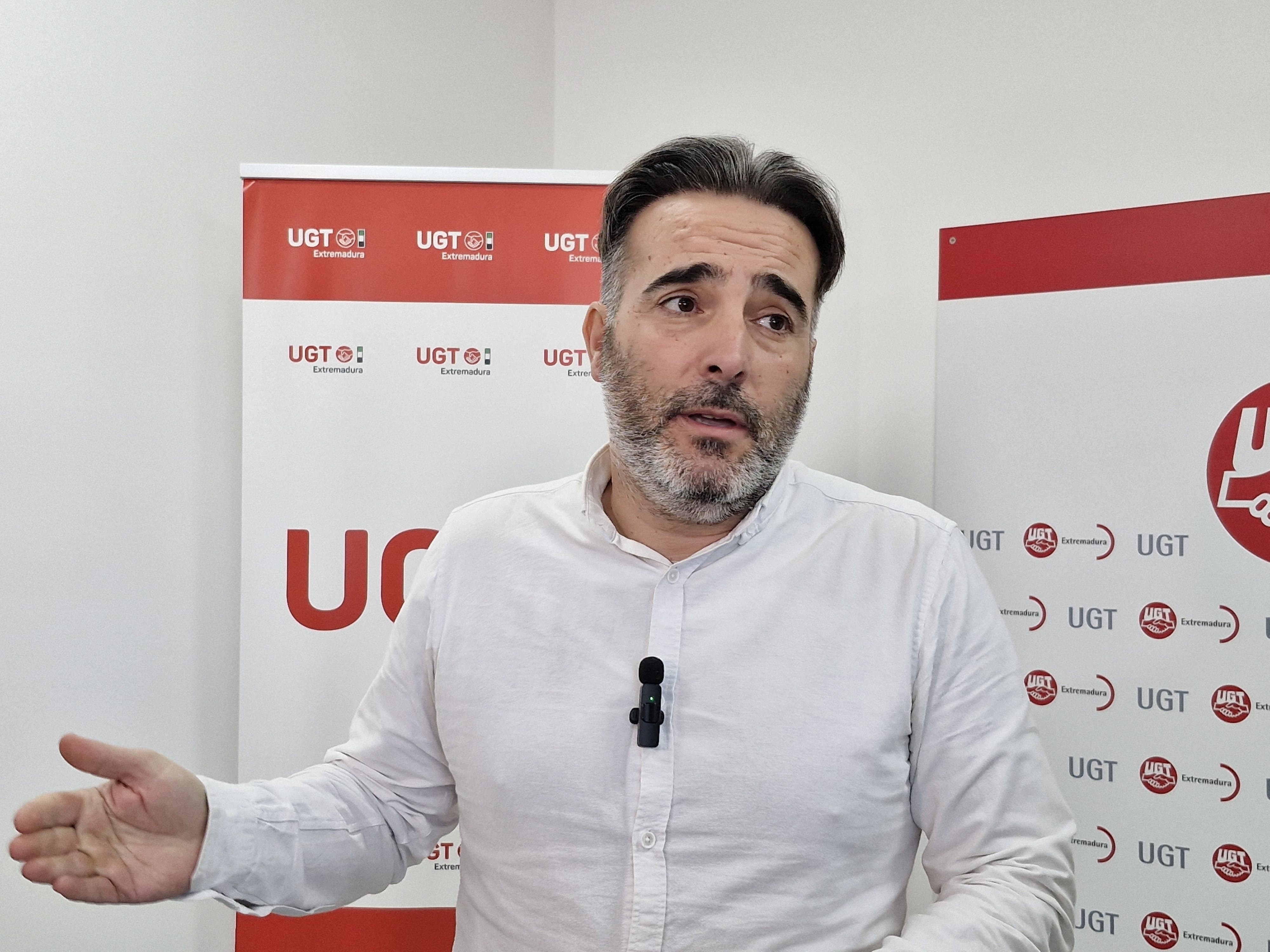 Francisco Morcillo, secretario de Política Institucional y Empleo de UGT Extremadura